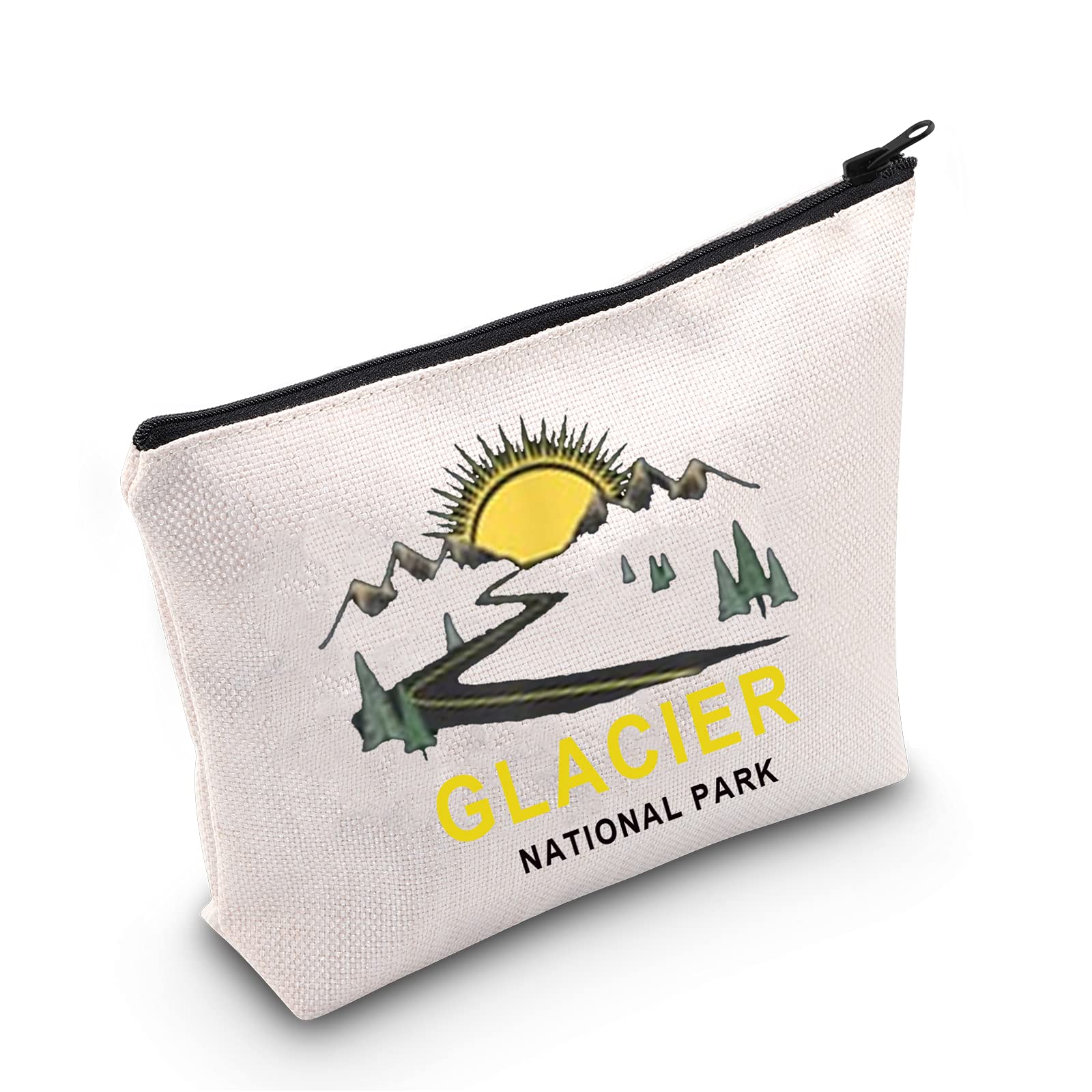 POFULL Cuyahoga Valley National Park US Waterfall Gifts Glacier National Park Adventure Cosmetic Bag Vacation Gifts, glacier national park bag,