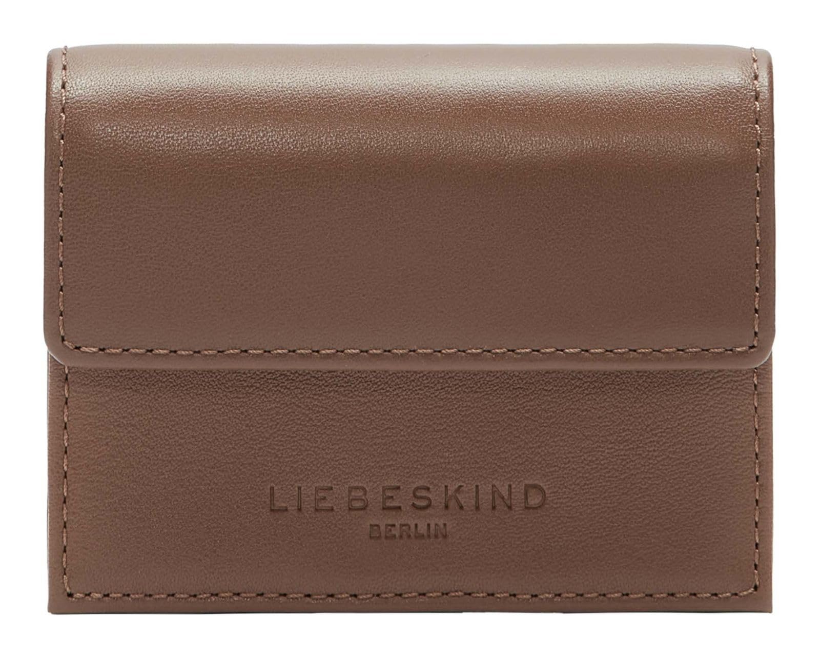 LIEBESKIND Berlin Leather Purse Soft Nappa Akkordeon Wallet Russet Brown