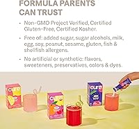 Vista 5 de Cure Hydration - Mezcla de bebida de electrolitos para niños Fórmula rehidratante pediátrica a base de plantas Sin azúcar añadida, FSA-HSA, sin