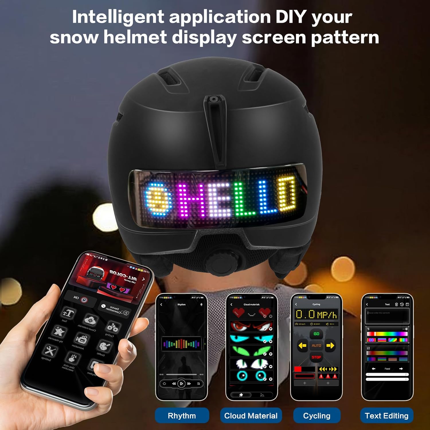 Ski Helmet - PC Shell + EPS Cushioning Layer(MIPS System) -Snowboard Helmet for Men, Women & Youth - Helmets for All Snow Sports