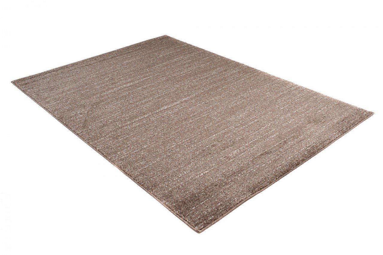 Tapiso Sari dywan z krótkim włosiem, brązowy, nowoczesny, melanżowy, rozmazywany do salonu, sypialni, Ökotex 190 x 270 cm