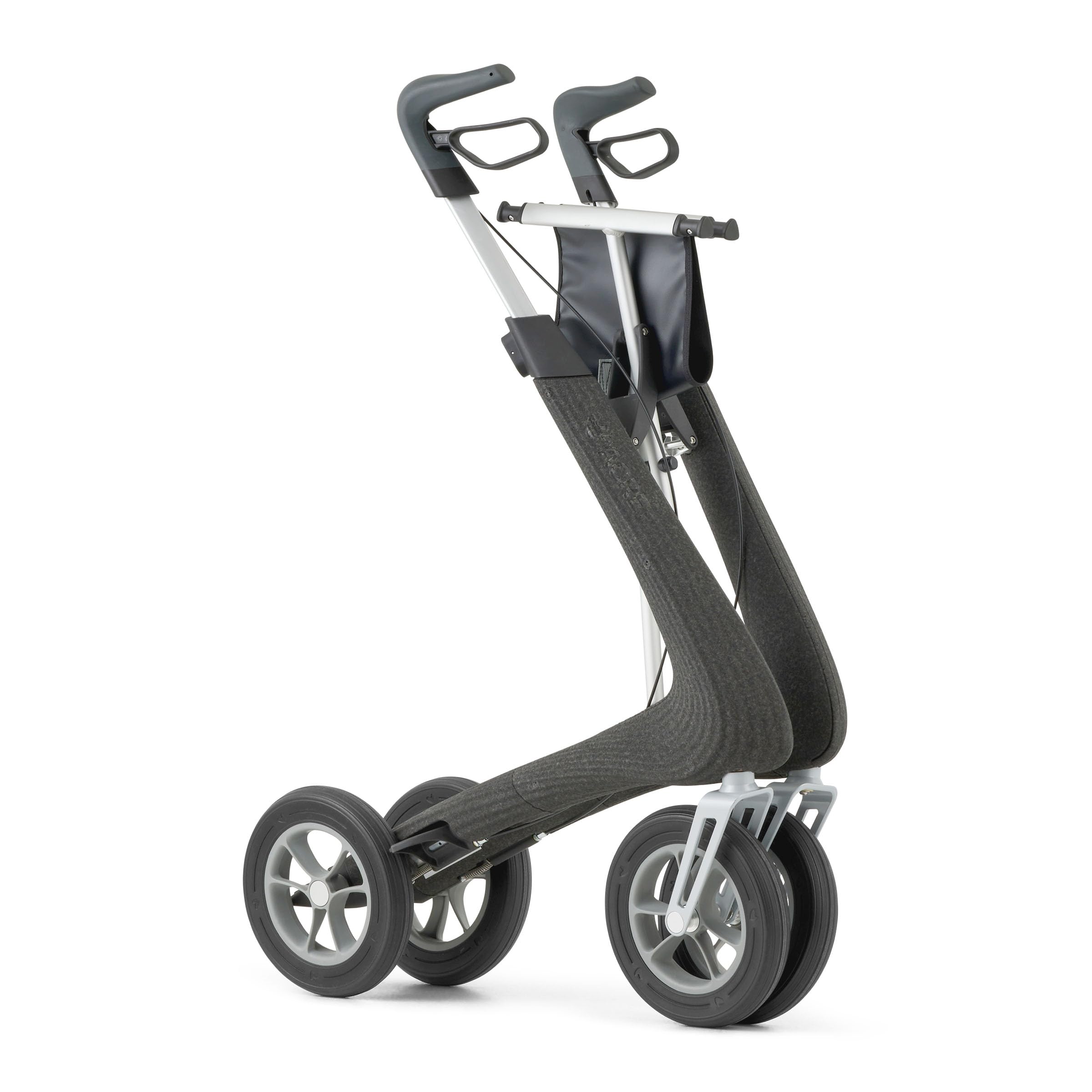 byACRE Nordic Pioneer - Rullo versatile in alluminio leggero – solo 5,9 kg/per interni ed esterni/facilmente pieghevole con sedile integrato (granito nero)