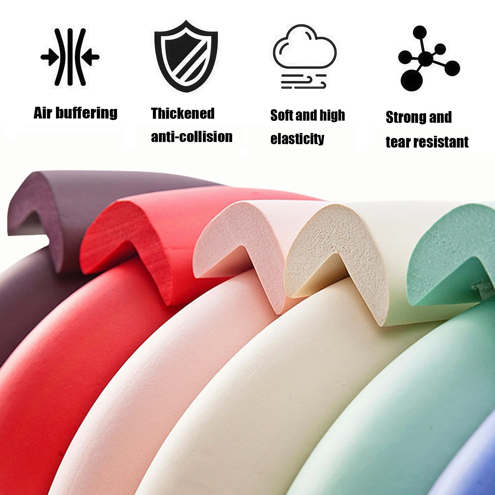 Proofing Edge Guards 10M/32.8 ft Guarda del paraurti del tavolo spesso a forma di L Cuscini di bordo -Waterproof & Oil-repellente mobili bordo guardie(Blue,20M)