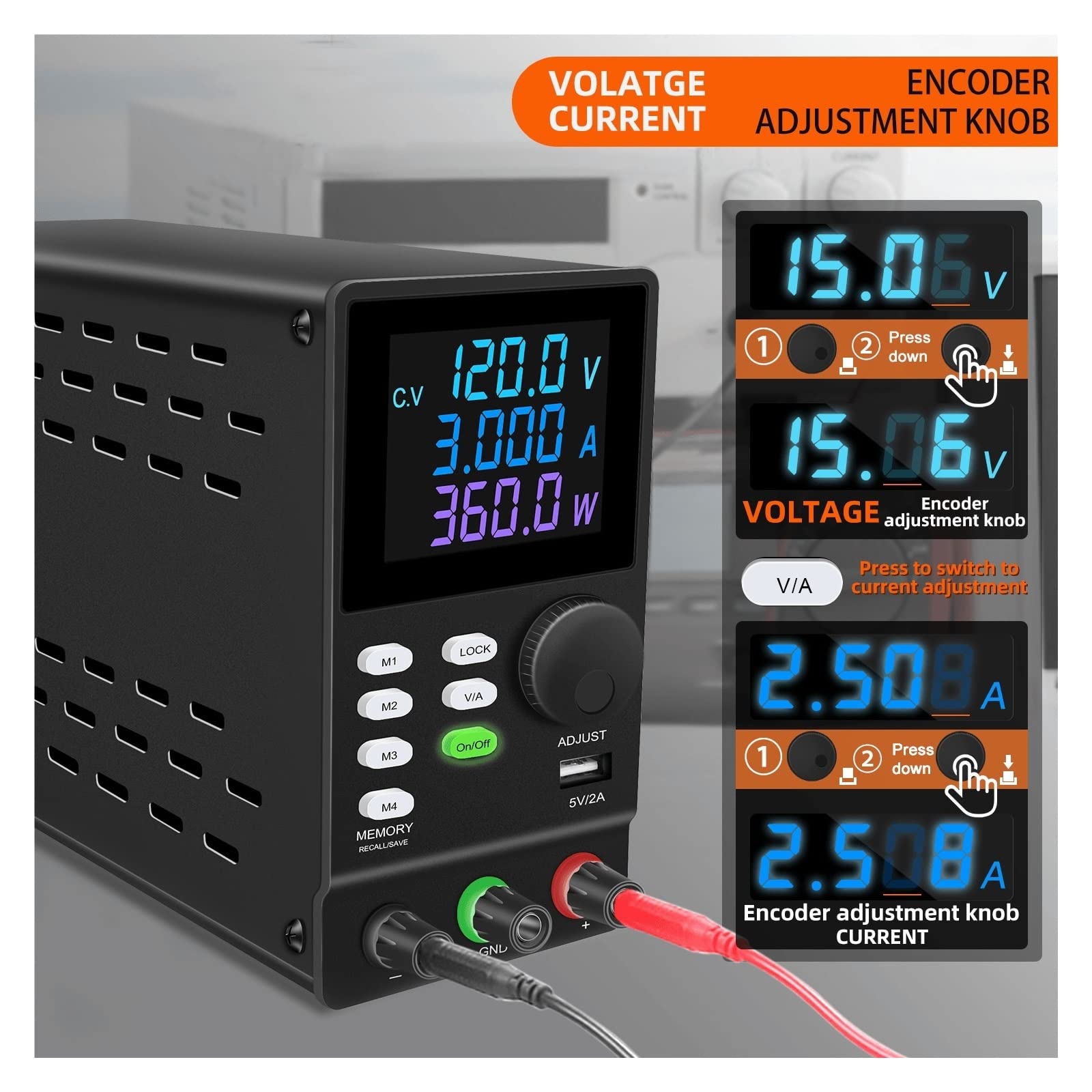 Zasilacz Warsztatowy DC Laboratoryjne zasilacz regulowany regulator napięcia stabilizator przełączania ławki źródło Źródło Stabilizator prądu ładowania(SPPS-A1203D W)