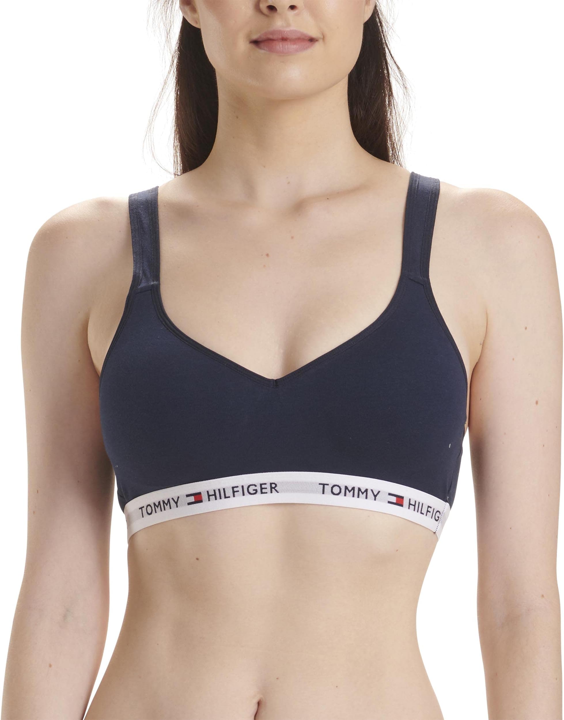 Tommy Hilfiger Women's Light Lift Classic Cotton Bralette Bra