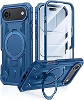 Vista 19 de FNTCASE Funda para iPhone Air Phone Case: Compatible con MagSafe Protector de pantalla integrado Soporte con grado militar a prueba de caídas