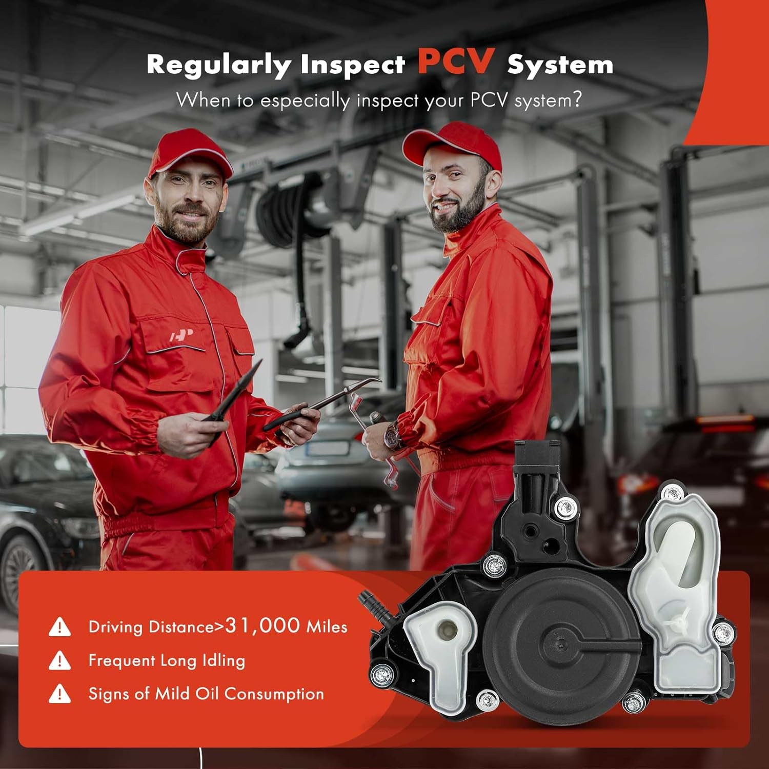 A-Premium Engine Crankcase Vent Valve Oil Separator Compatible with Volkswagen Golf R 2015-2017, Beetle 2014-2016 & Audi Q7 2017, A3 Quattro 2015-2017, TT Quattro 2016-2017, S3 2015-2017