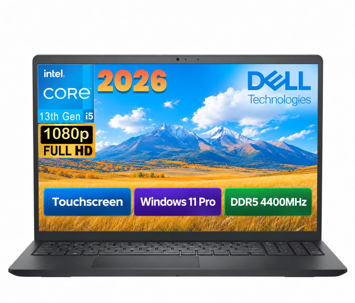 Dell 15 Touchscreen Laptop, Intel 13th Gen CPU, 32GB DDR5 RAM, 1TB SSD