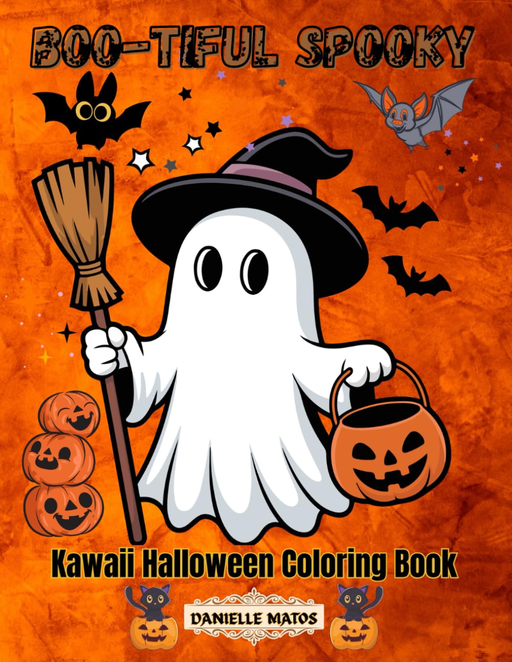 Boo-tiful Spooky: Kawaai Halloween Coloring Book