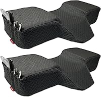 Vista 8 de Almohada de pestañas para extensiones de pestañas - Almohada de cama de espuma viscoelástica curvada, reposacabezas ergonómico con soporte