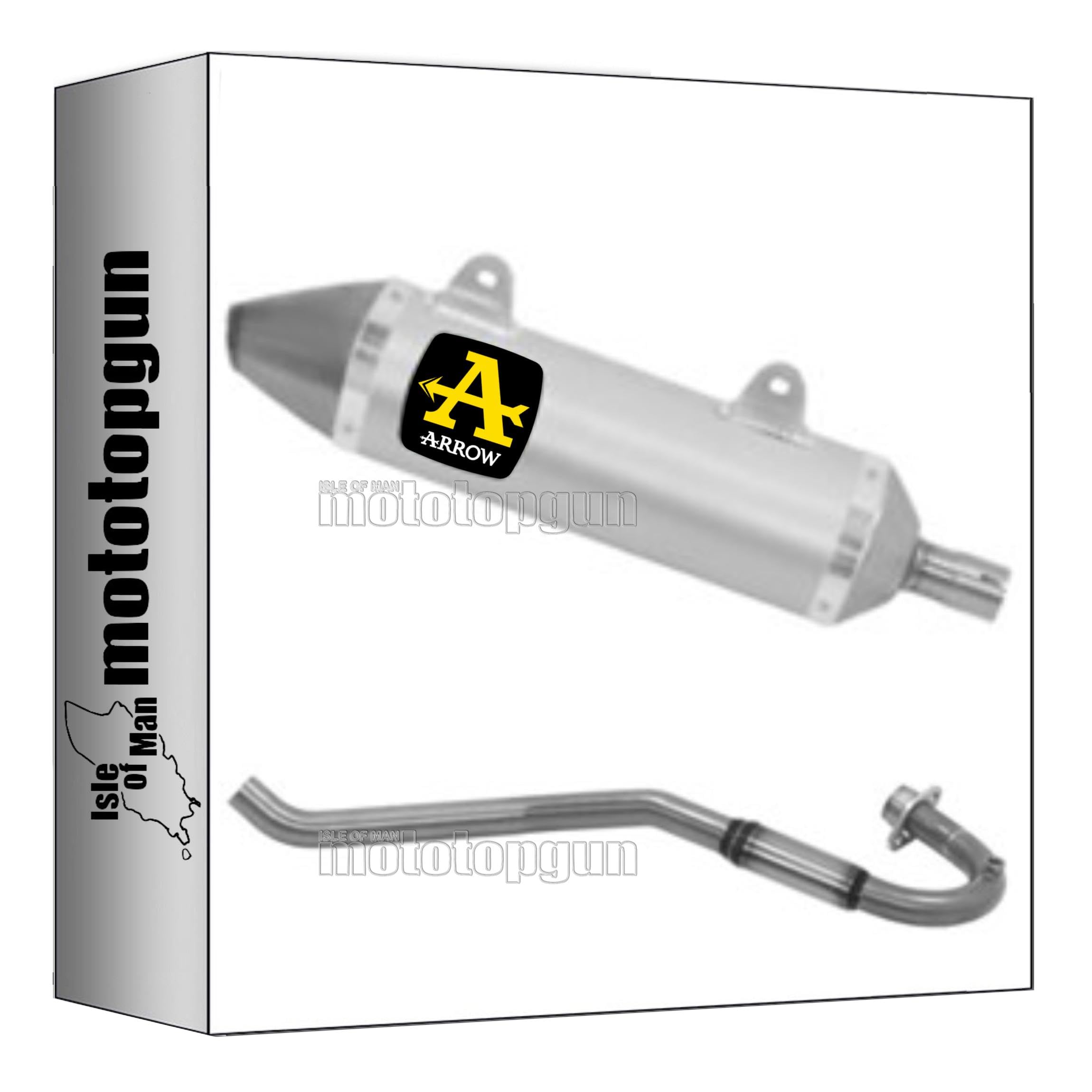 Ligne complete Arrow Malaguti XTM 125 4t 2019 2020 thunder - 3