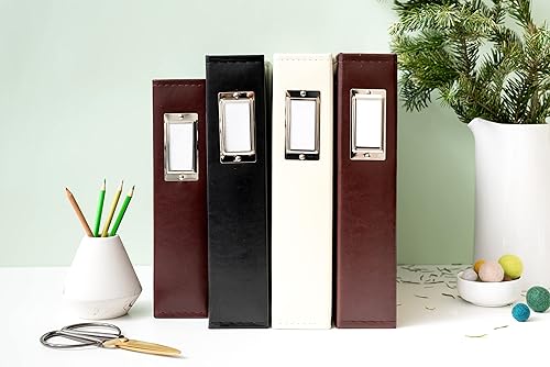 Miniatura 4 de We R álbum de piel sintética con 3anillas El color lo elijes tu Cuero Negro 12 x 12