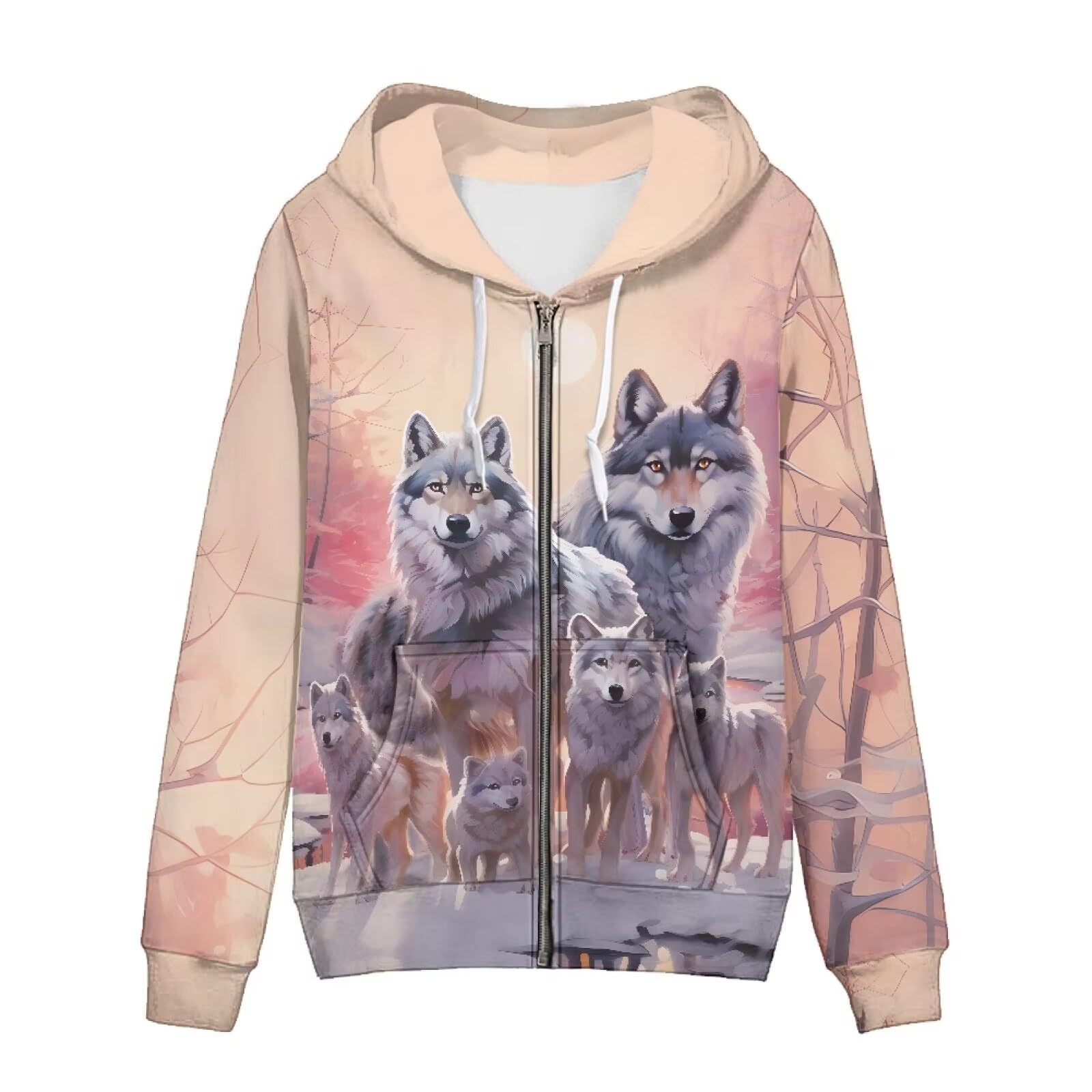 Showudesigns Zip Up Women's Hoodies & Sweatshirts XS-5XL