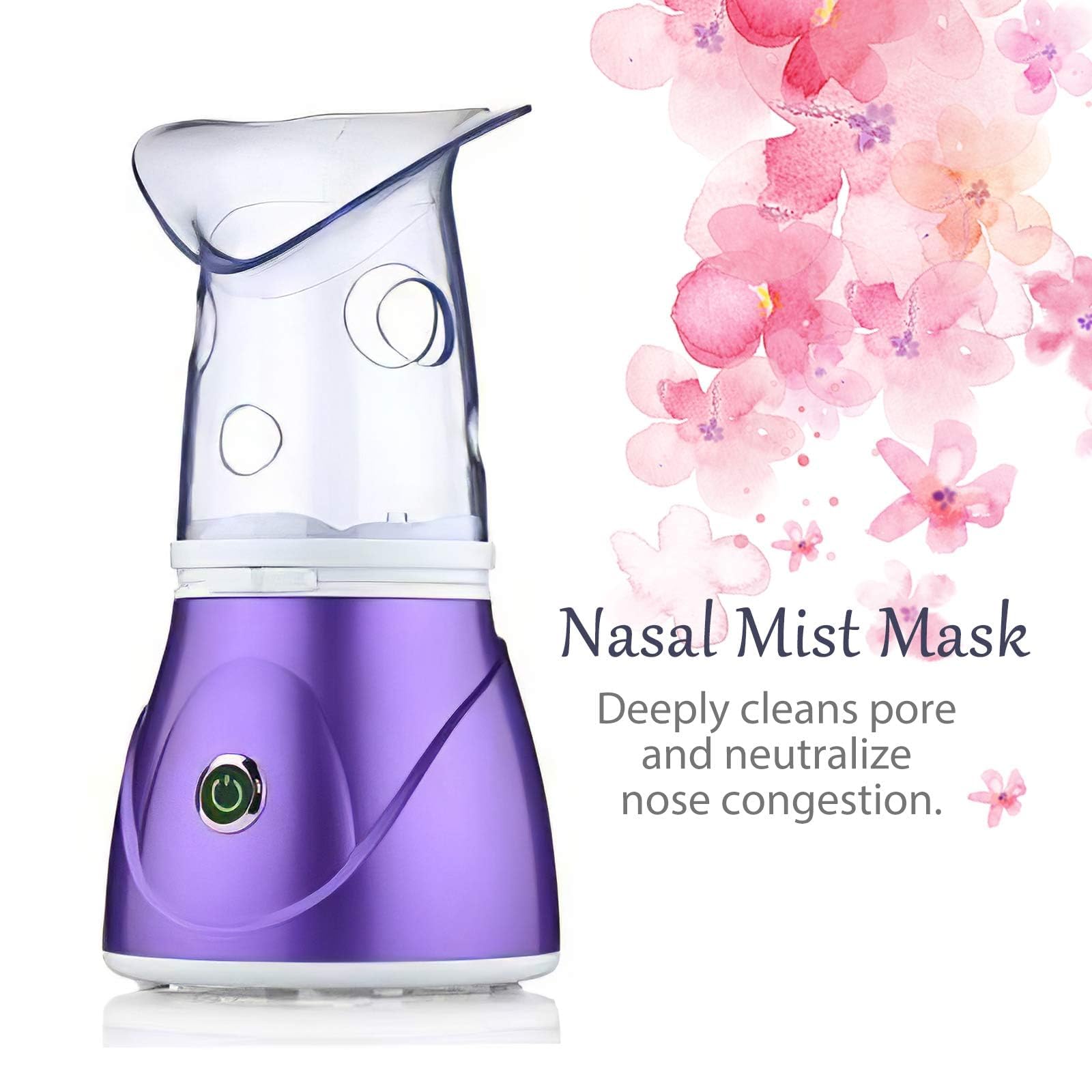 Apstour FS 60 Purple Sauna facial, vaporisateur facial pour les soins cosmétiques du visage, ouvre les pores et hydrate, vapeur bienfaisante, convient aussi pour l'aromathérapie et l'inhalation