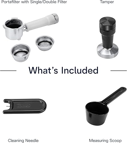 Miniatura 12 de De'Longhi Dedica Duo - Máquina compacta de café expreso, cafetera fría con varita espumadora de leche, para café expreso, café caliente y helado,