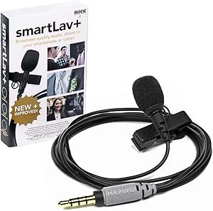 Rode smartLav+ Lavalier Microphone for Smartphones and Tablets