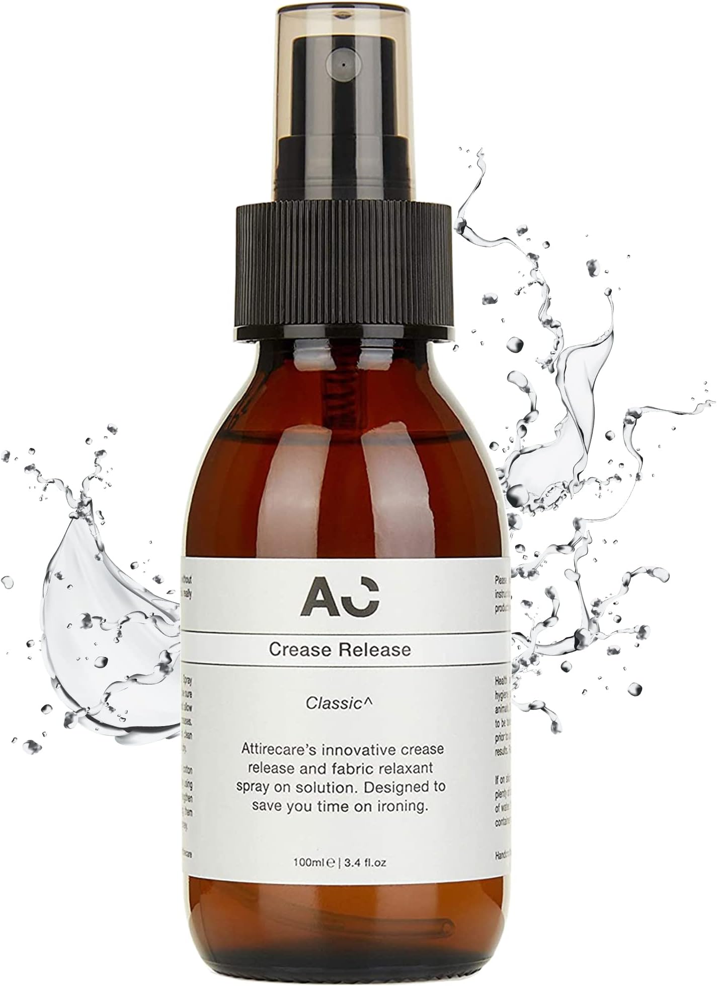 AttirecareCrease Release Spray 100ml - This Clever Spray On Solution is Designed to Remove Creases from All Clothing & Bedding, Lightly Scented with Fresh Cotton Fragrances