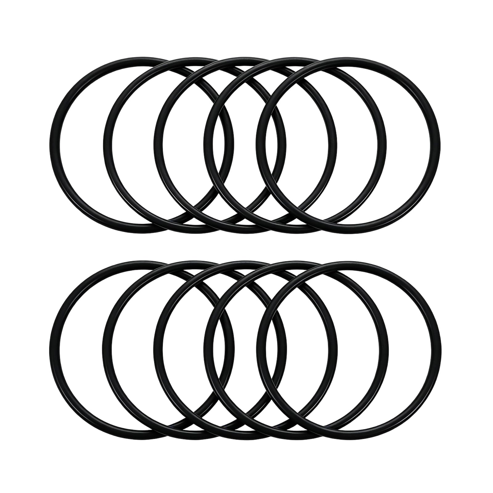 Mandouer Nitrile Rubber O-Rings, 60mm OD 50mm ID 5mm CS, Metric Rubber Washers and Seals for Tap, Plumbing, Automotive, Pack of 10