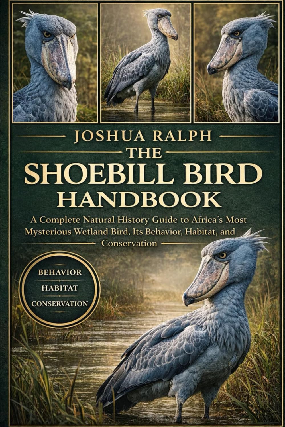 THE SHOEBILL BIRD HANDBOOK: A Complete Natural History Guide to Africa’s Most Mysterious Wetland Bird, Its Behavior, Habitat, and Conservation