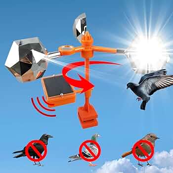 Holographic Reflective Bird Scare Discs For Woodpeckers And Pigeons