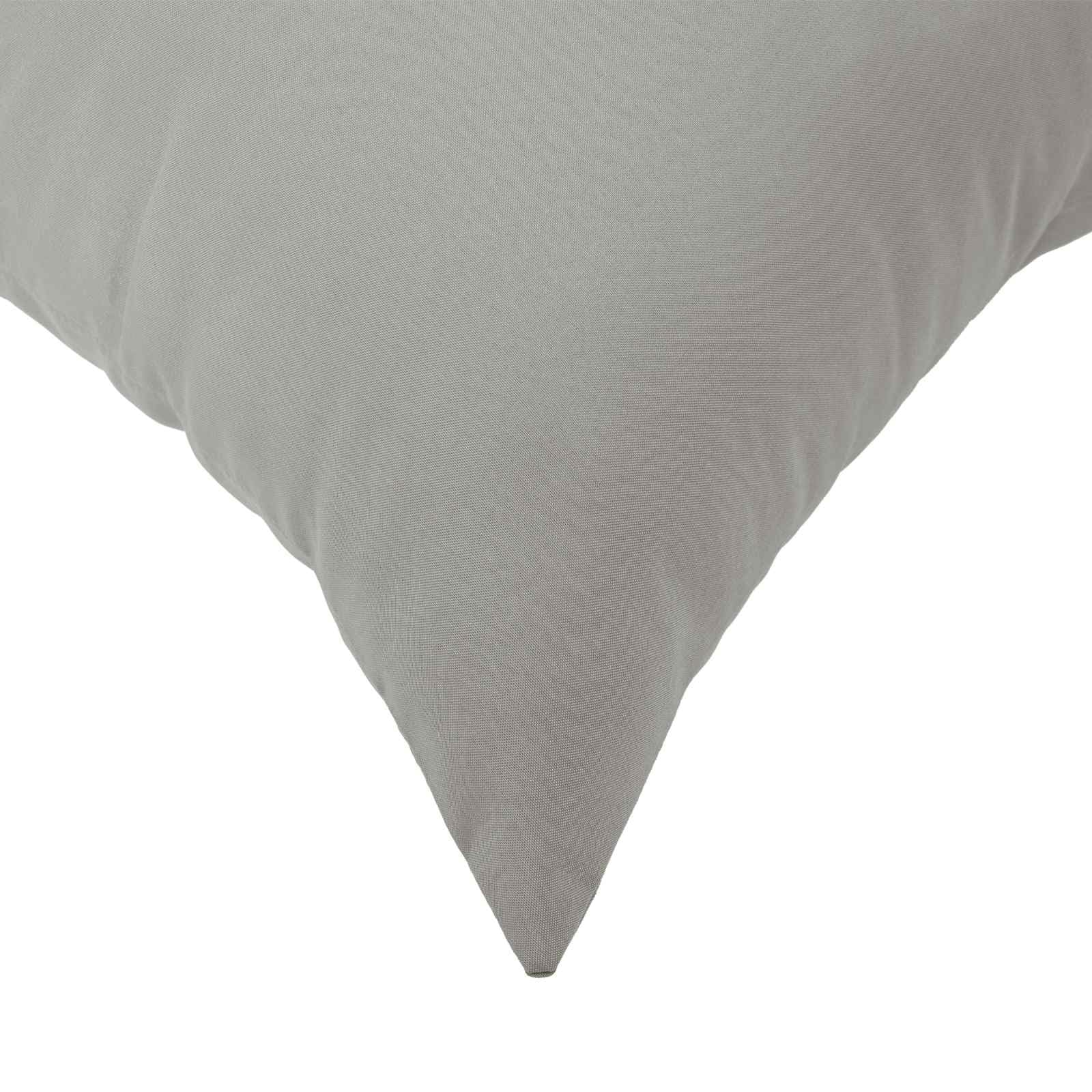 Kopfkissenbezug, 6-teilig, 40 x 80 cm, grau, Polyester