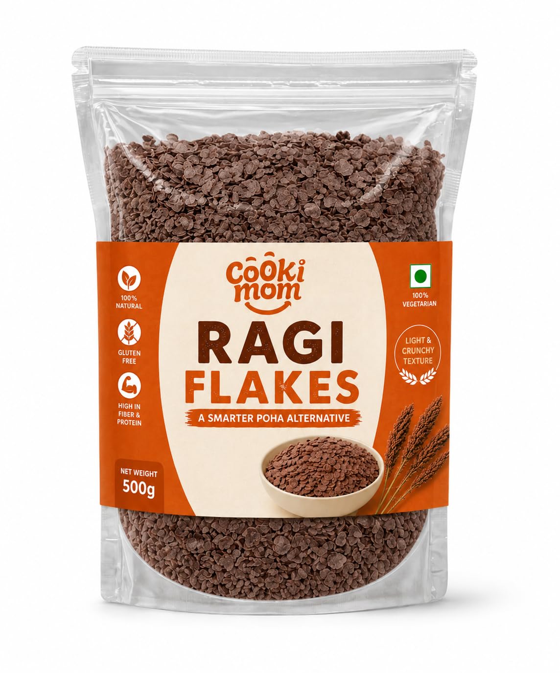 Millet Flakes, Gluten Free, High Fibre, Healthy Breakfast and Poha Alternative, Diet Friendly, 500g (Ragi Flakes (Poha Substitute) 500 g)-picture-12