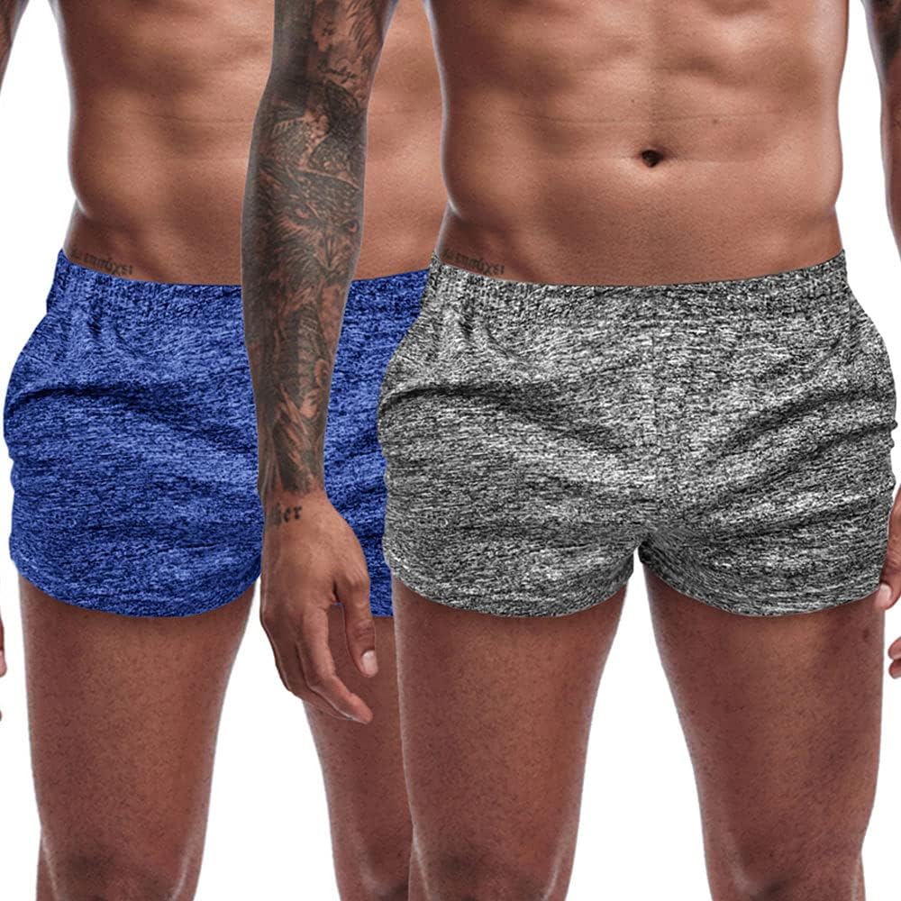 Men's Running Shorts 3 Inch with Pockets Athletics Casual Shorts Quick Dry Bobybuilding