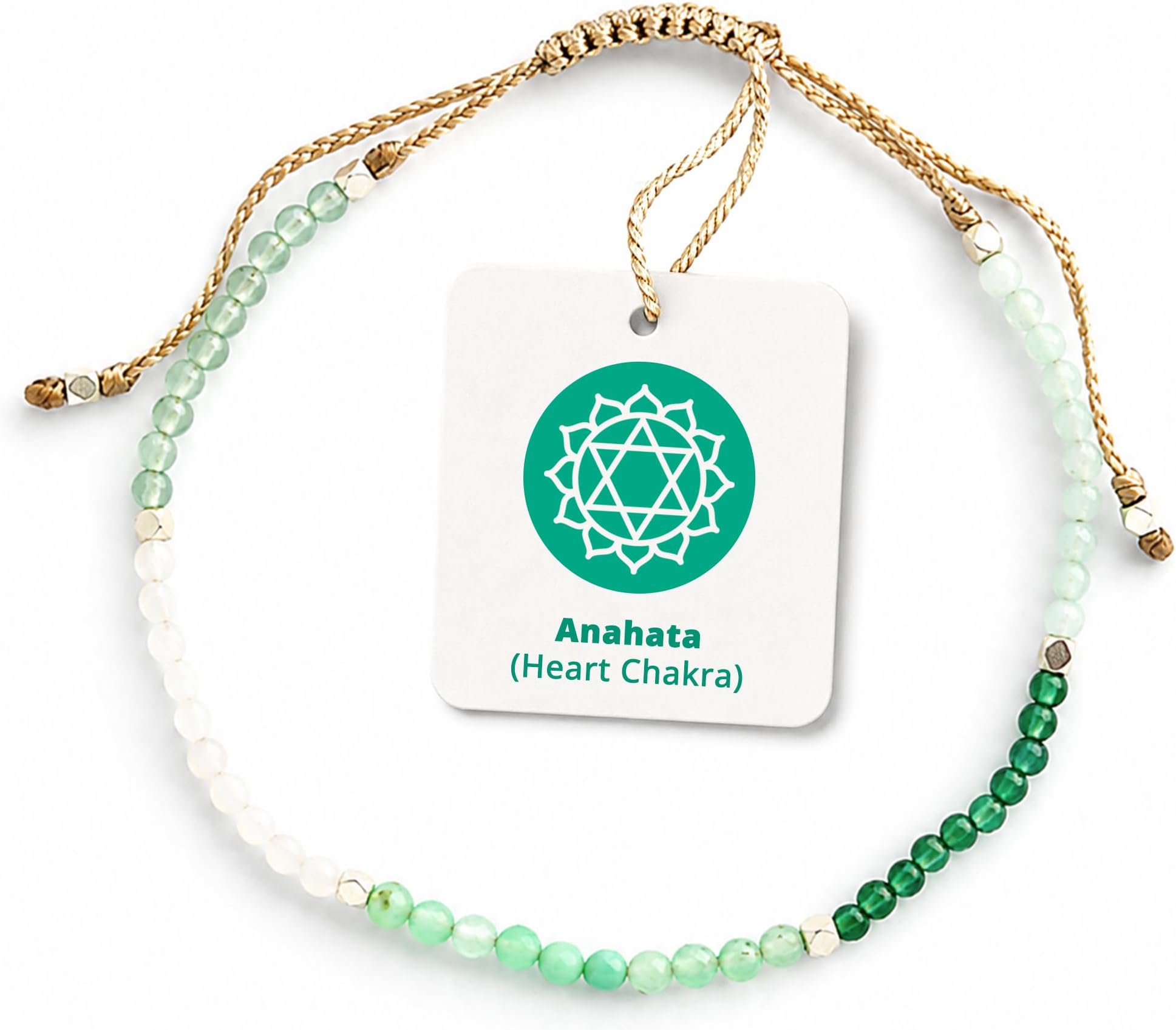 Pure Love Crystal Gemstone Bracelet for Women, Small Beads