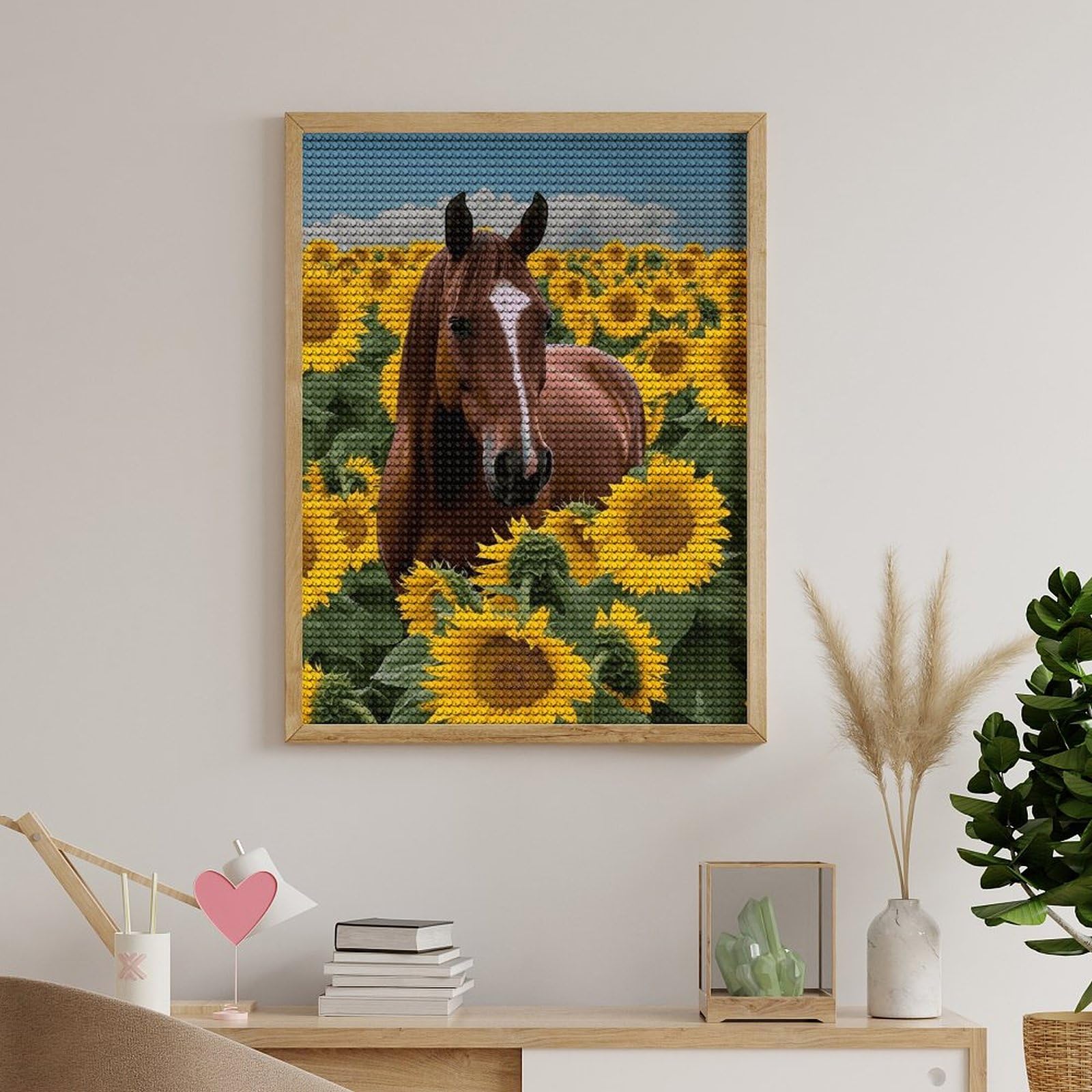 Amazon.com: QMNVBDS Horse and Sunflower Diamond Painting Diamond