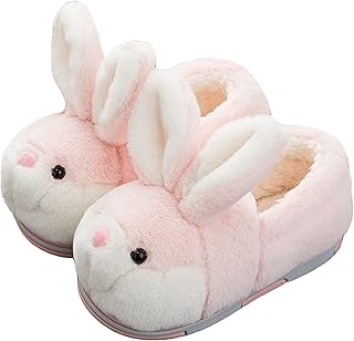 Women's Cute Bunny Animals Slippers Interesting Comfortable Furry Slippers Soft Plush Winter season Keep warm Home Slippers - Buy now