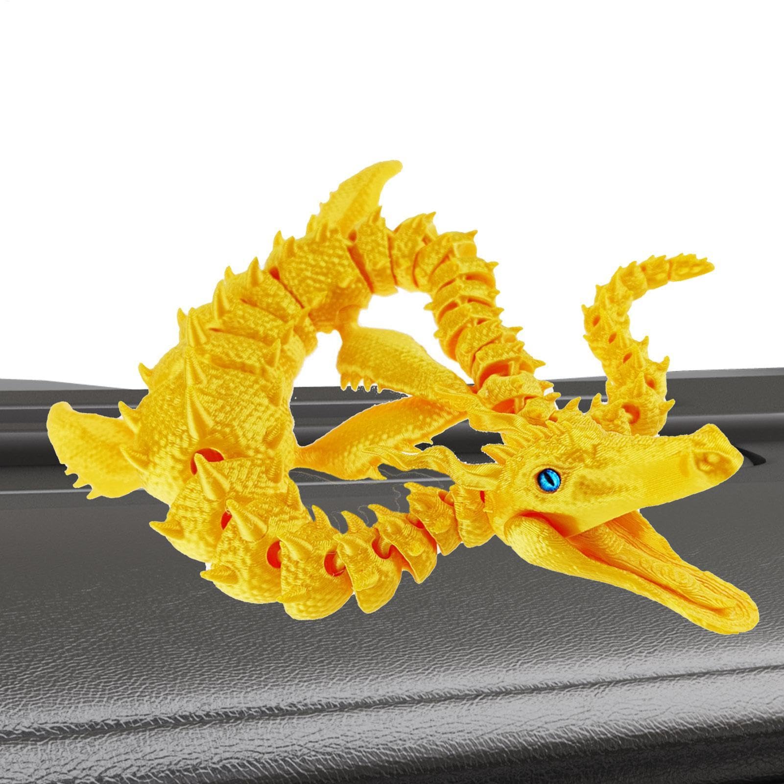 Dragon 3D Printed - Large 3d Printed Dragons With Flexible Joints, Articulated 3 D Printeds Dragon Toys For Kids And Adults For Christmas, Easter, Teens Collectors Birthdays, Fun Desk DΓ©cor