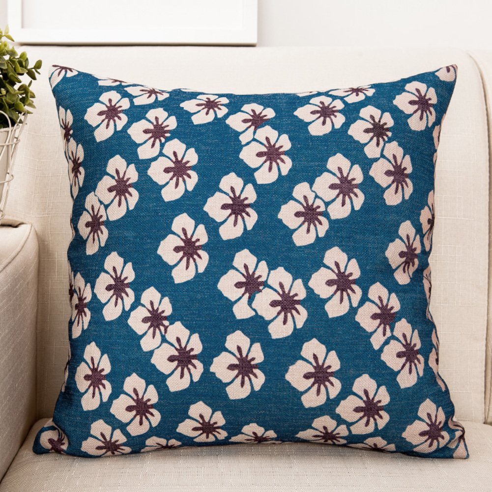 Coussin Mont Fuji de style japonais folk Version B 50x50 cm