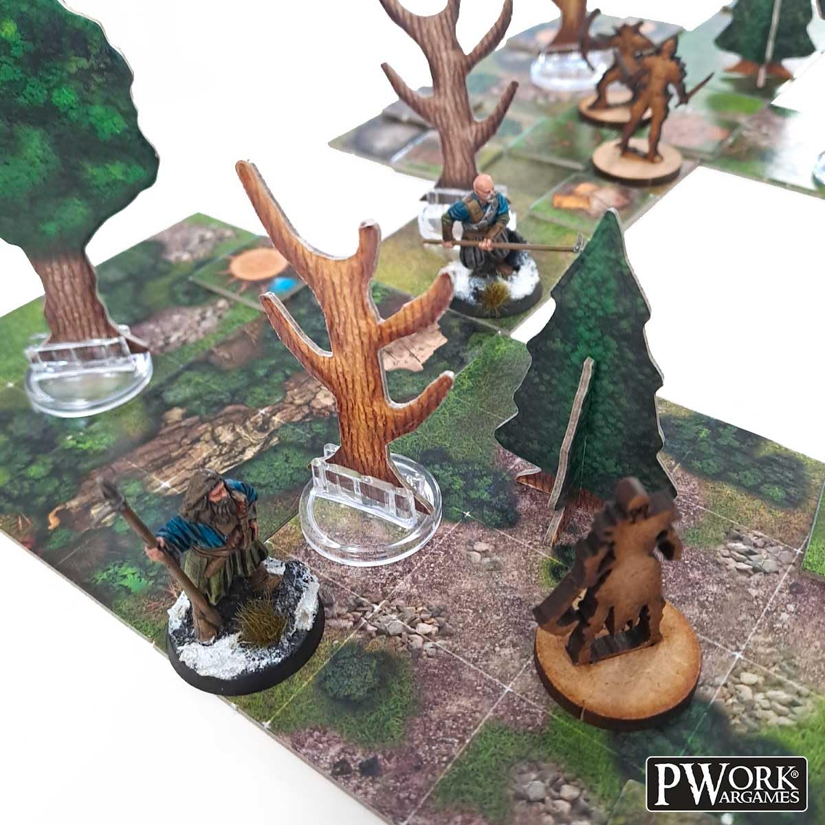 The Forest - RPG Modular Map Tiles - double face cardboard tiles