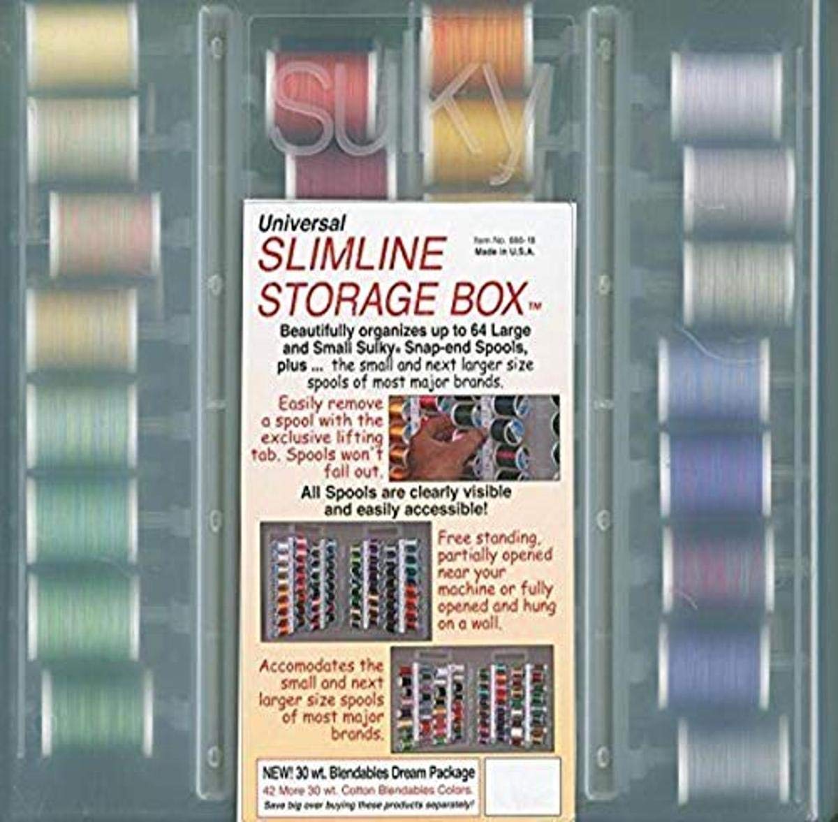 Fil de coton Sulky 30 WT anti-casse pour couture et broderie machine
