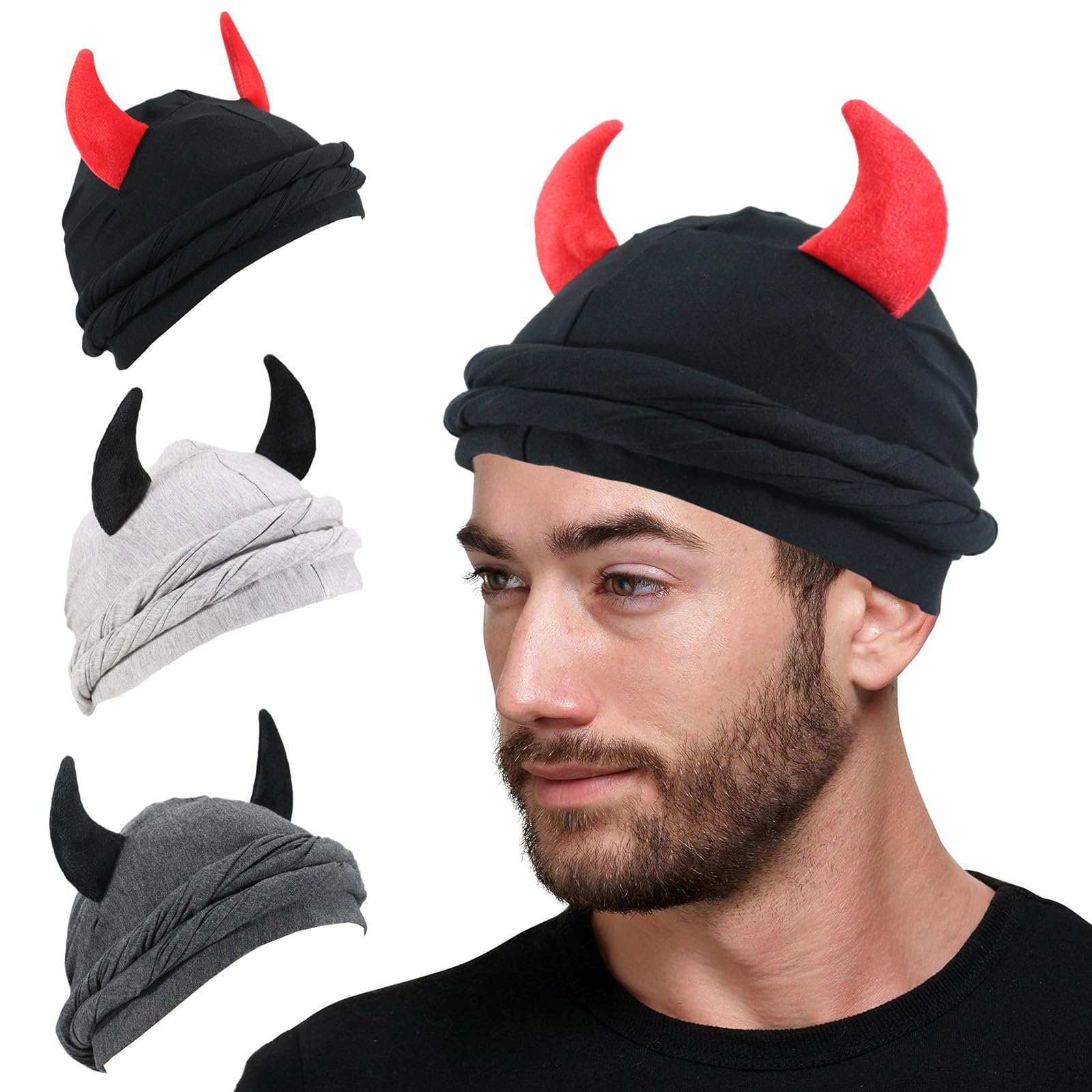 Bandana testa, Bandana francese, Bandana Durag traspirante for sport all'aria aperta Cappello a bandana morbido regolabile Cappello con teschio regolabile con fodera morbida