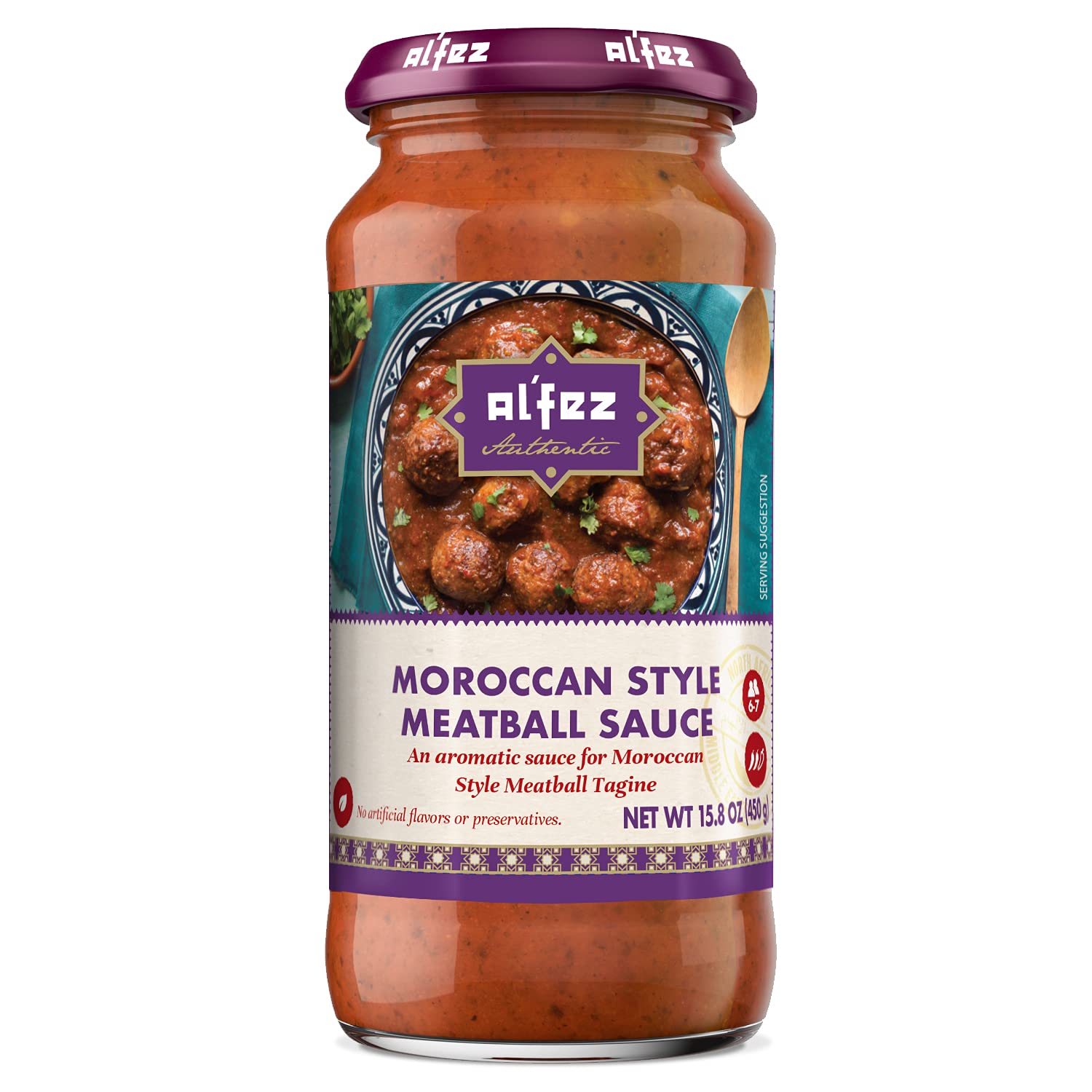 Buy Al Fez Moroccan Meatball Tagine Sauce, Gluten Free, Vegetarian, No