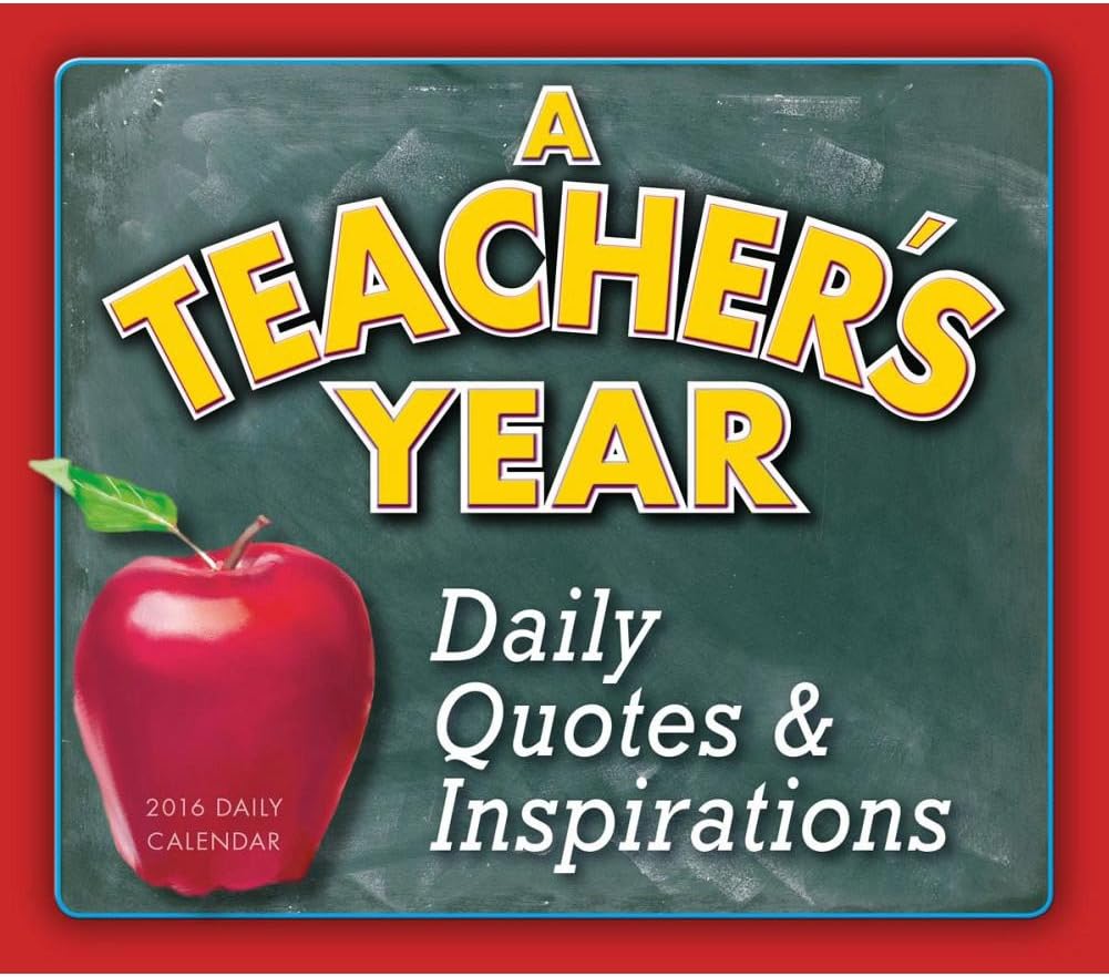 Teacher's Year Desk Calendar