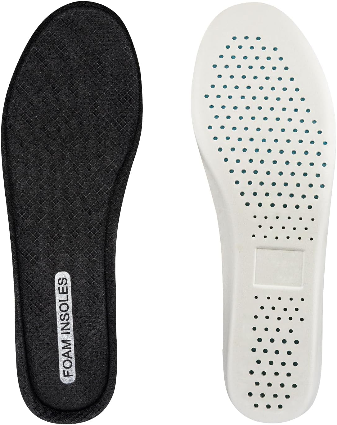 Endoto Memory Foam Insoles for Skechers Women & Men Shoes, Replacement Soft Elastic Insole Inserts for Foot Comfort(Size:US Men12-EU46)