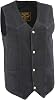 Mens 100% Cotton Basic Denim Vest XL 48 Black