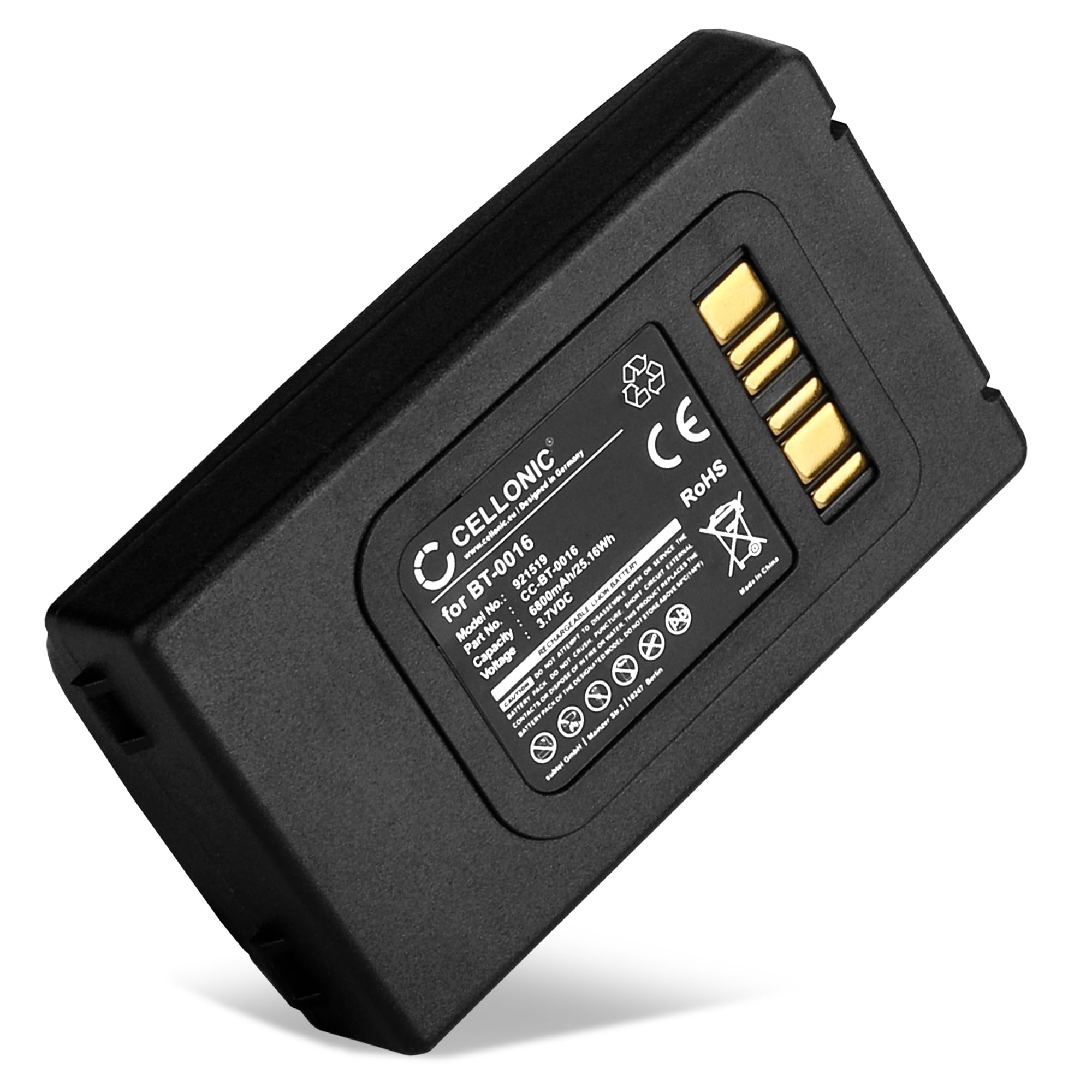 CELLONIC 1x Batteria per Scanner per codici a barra Compatibile con Datalogic Skorpio X4, Skorpio X3, 94ACC0046 – (6800mAh, 3.7V)