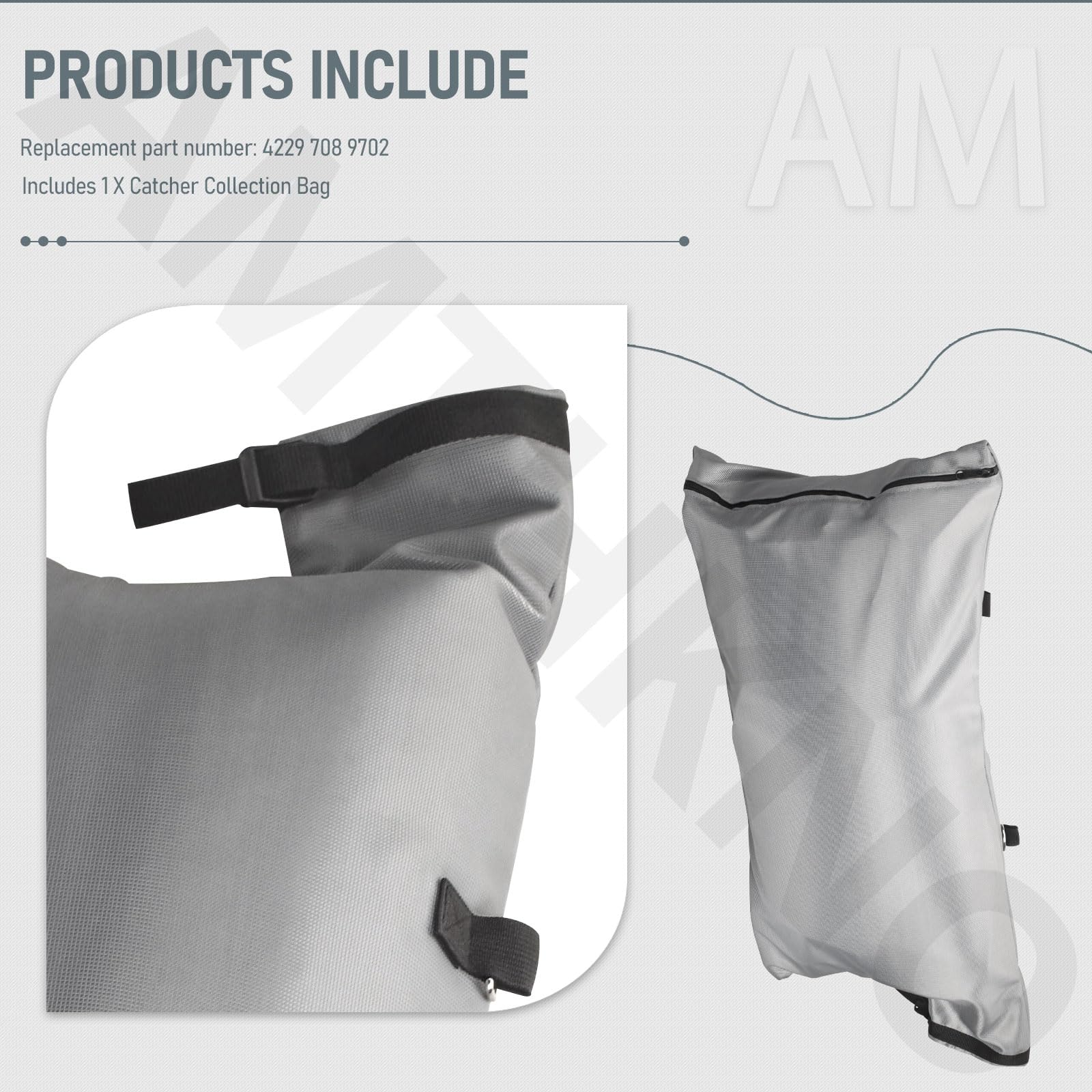 AMTHKNO 4229 708 9702 Catcher Collection - Bolsa compatible con modelos S-tihl BG45 BG46 BG55 BG65 BG85 BG56 BG72