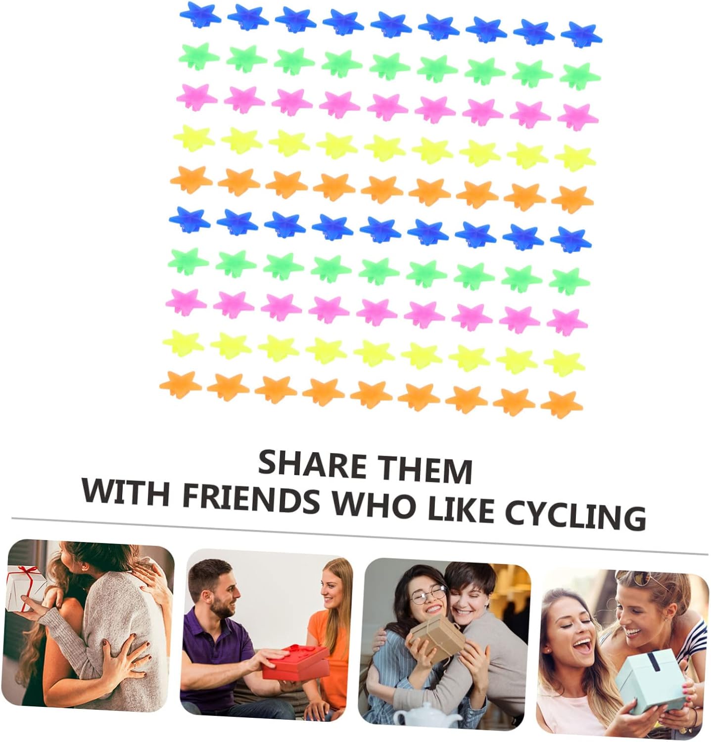 720pcs Bike Wheel Beads Clip Decorations for Boys and Girls Easy to Install Reflector Beads for Enhanced Safety and Fun for