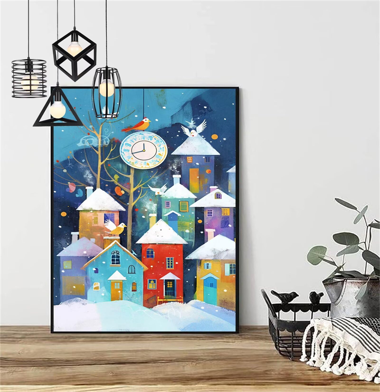 Diamentowe malowanie kreskówka diamentowe malowanie dzieci 100x150cm 2025 diamentowe malowanie wieś, DIY 5D diamentowe rysunki ścieg krzyżykowy rzemiosło dla dorosłych, obraz diamentowy prezenty dla