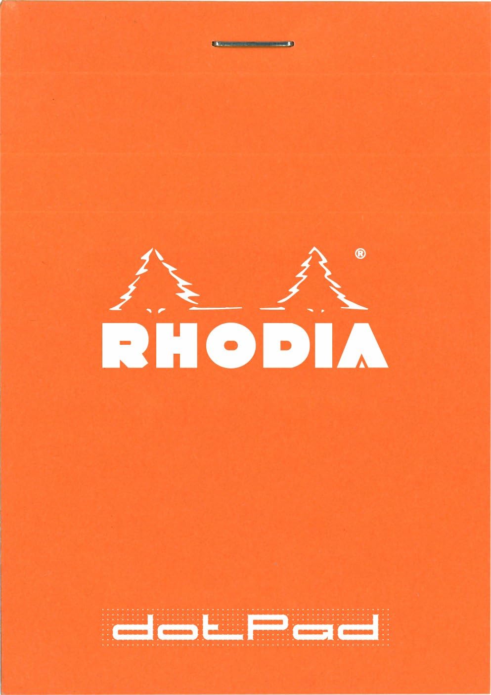 Rhodia RHODIA cf12558 Notepad, Dot Pad, No. 12, 3.3 x 4.7 inches (8.5 x 12 cm), 80 Sheets, Dot Ruled, Water Repellent Cover, Perforated, PEFC Certified, Orange