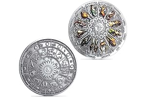Twelve Constellations Colorful Challenge Coin