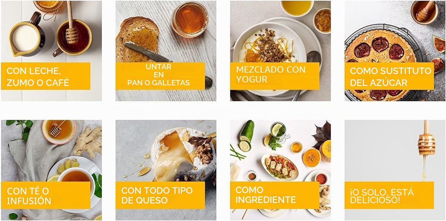 Miel de euforbio de Marruecos 100% Puro y Natural Real Premium 300g - De la calidad más fina, una gran variedad de sabores deliciosos. (300 g)
