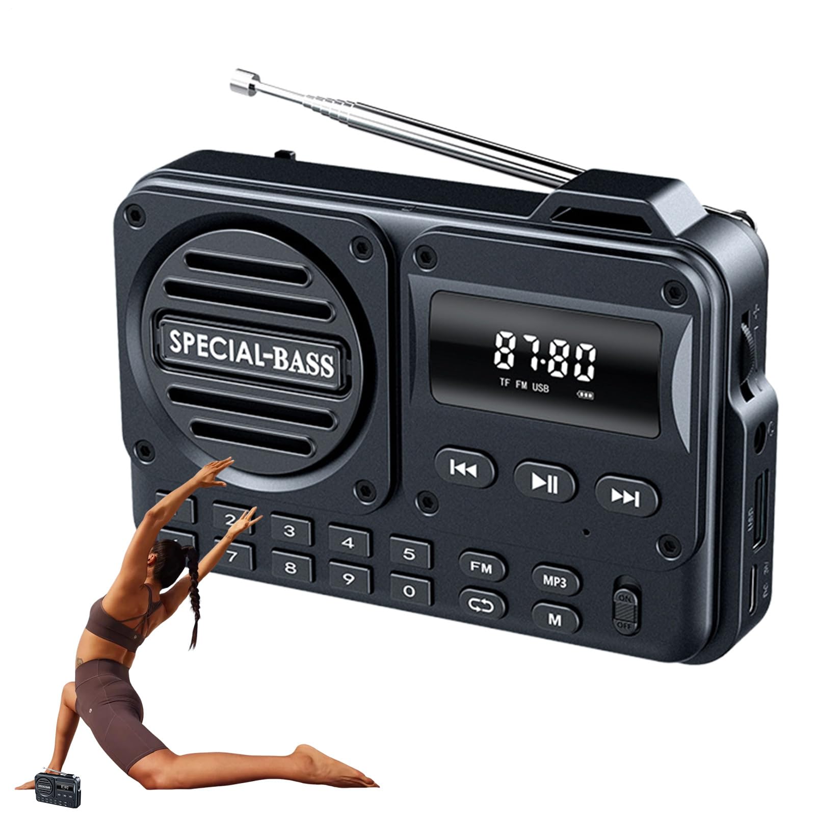 Radio Portatile - Schermo LED Buona Ricezione | Radio Meteo,Per Donne Uomini Adolescenti Senior Fidanzata Amico Viaggio di Affari Interni Esterni Scuola Strada Trip