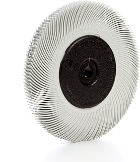 Cubitron Scotch-Brite(TM) Radial Bristle Brush, Cubitron/Aluminum Oxide, 6000 rpm, 6 Diameter x 7/16 Width, 120 Grit (Pack of 1)