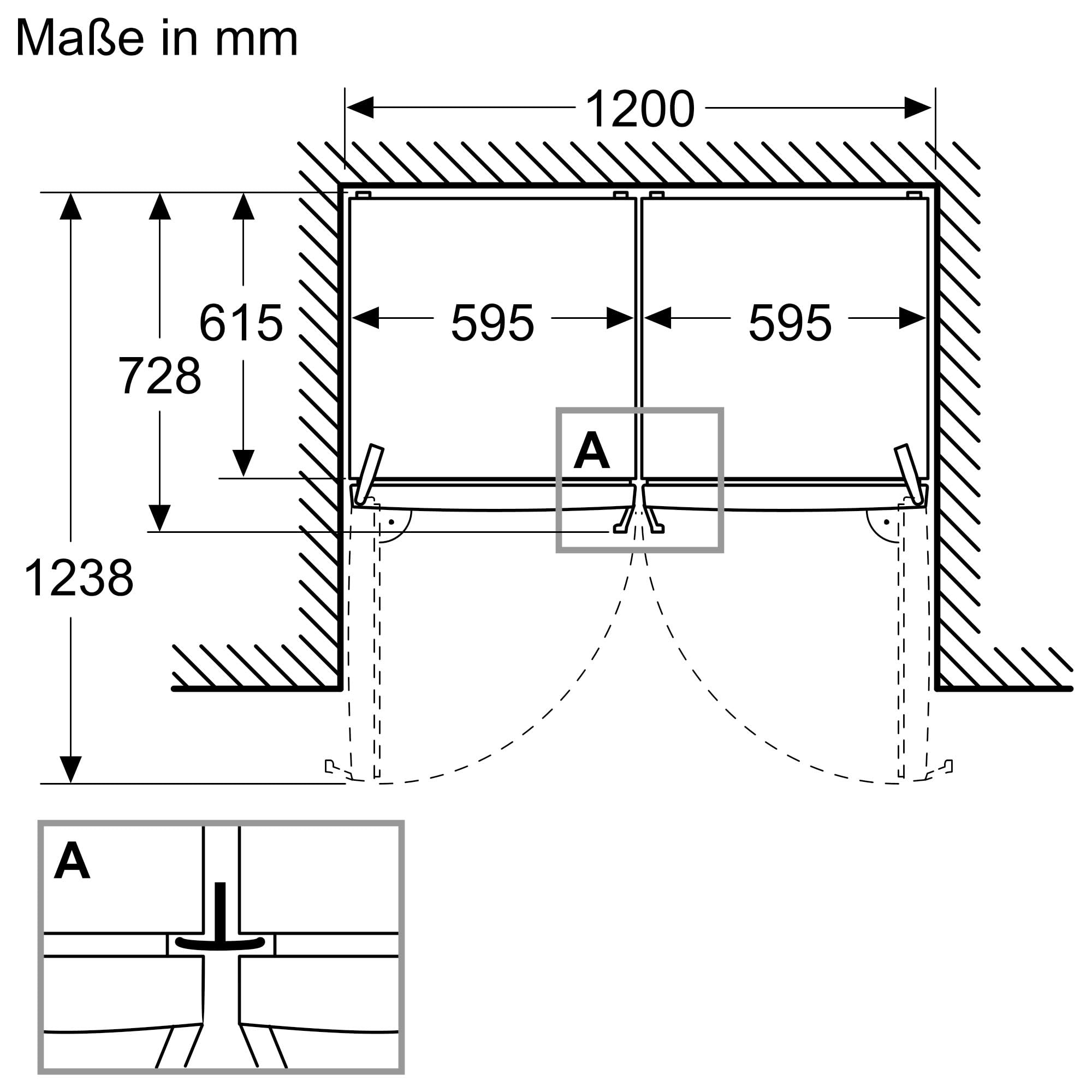 Siemens iQ300 Freistehender XXL Kühlschrank 186,2 x 59,5 cm, KS36NVICG, 402 L Kühlen, Total noFrost, hyperFresh 0°C Schubladen, LED-Beleuchtung, Metall-Rückwand, antiFingerprint Edelstahl
