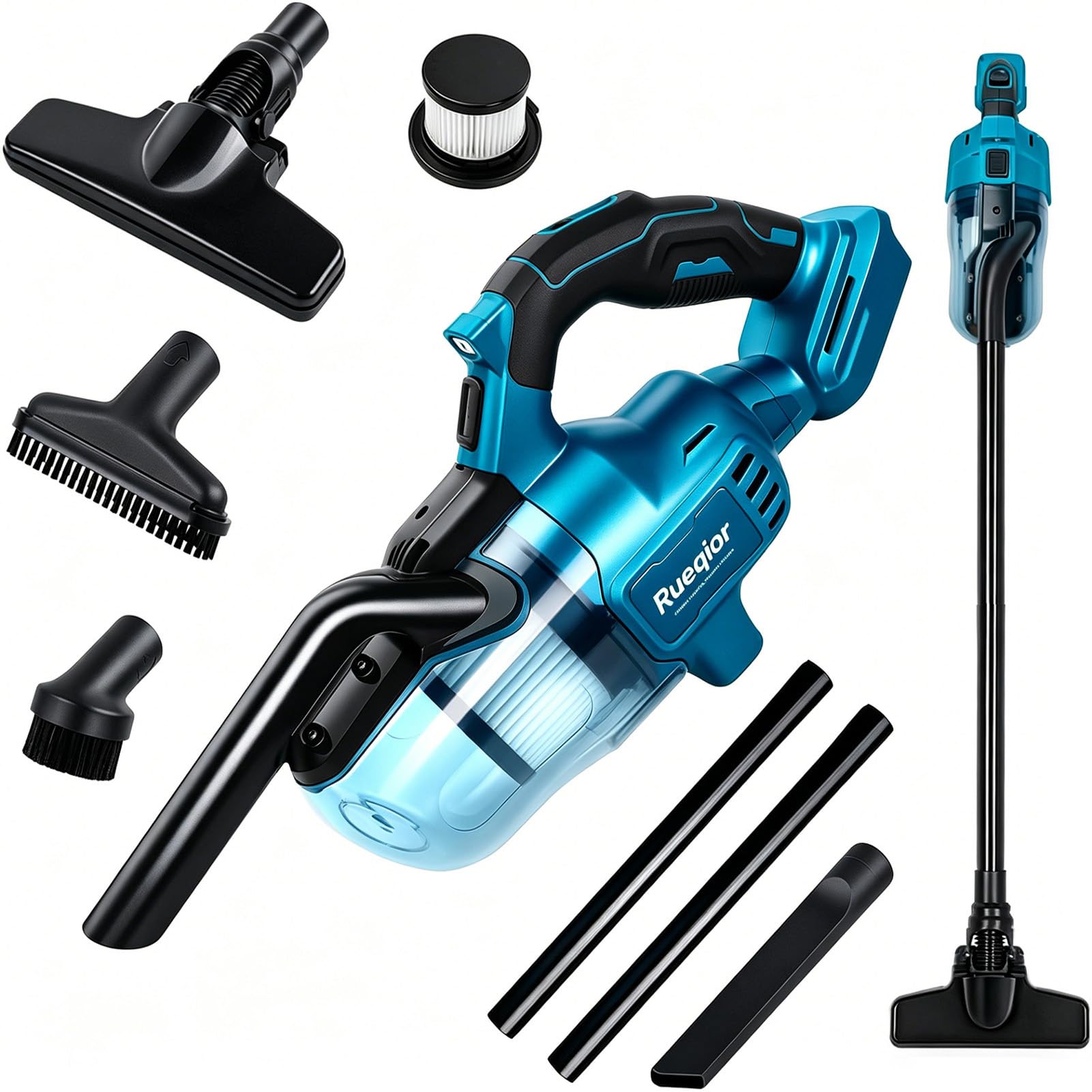 Photo 1 of Rueqior Cordless Vacuum (Blue) - Tool Only
